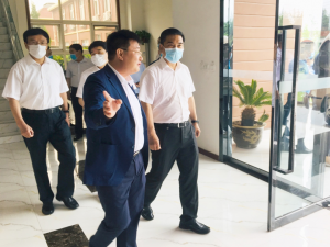 甘肅省隴南市考察團來施維雅(青島)生物制藥有限公司進行考察